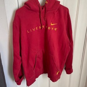 Nike LIVESTRONG red sweatshirt